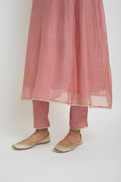 Neelima Kurta Pant Set - Tea Rose