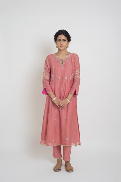 Shireen Kurta Set - Pink