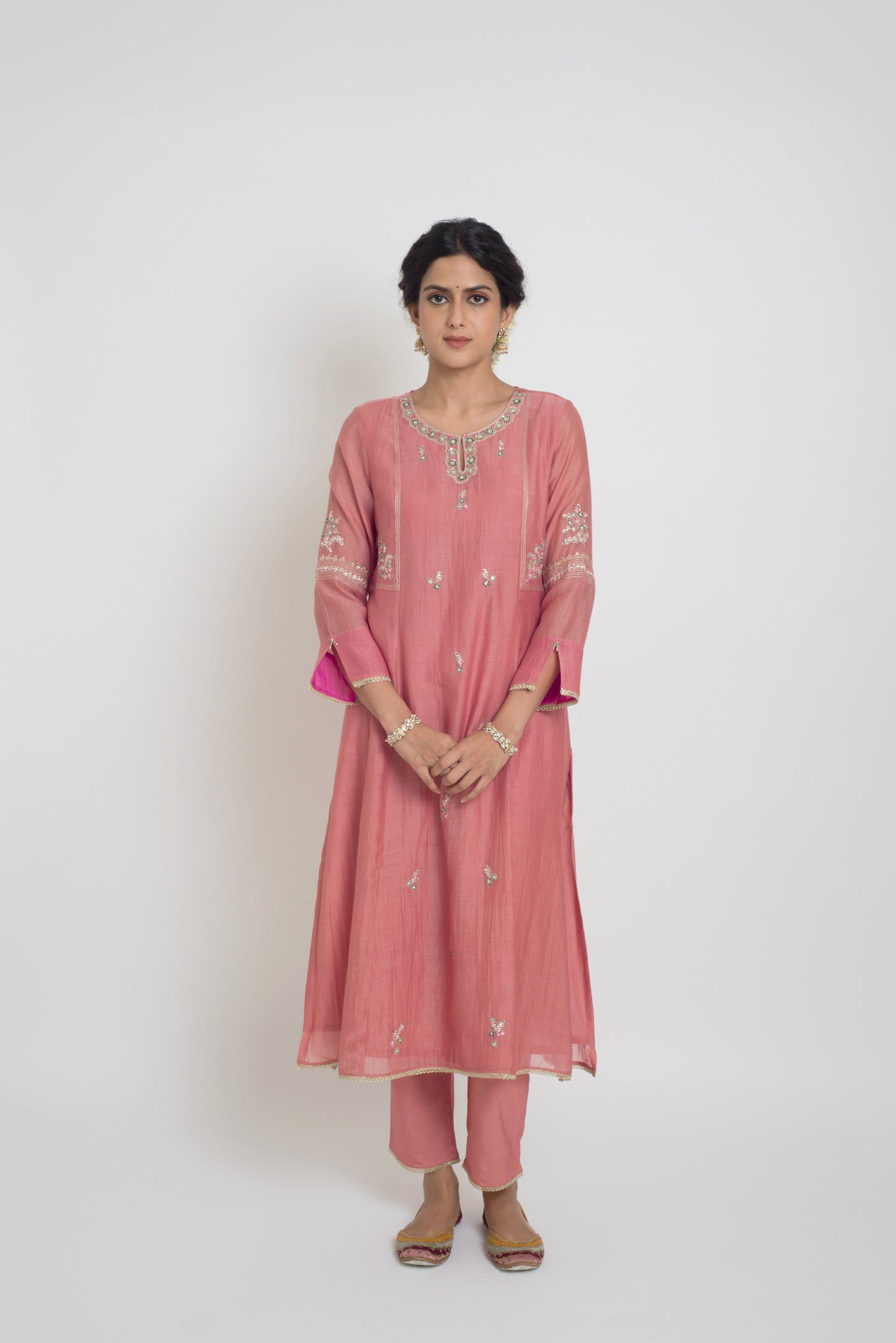 Shireen Kurta Pant Set - Pink