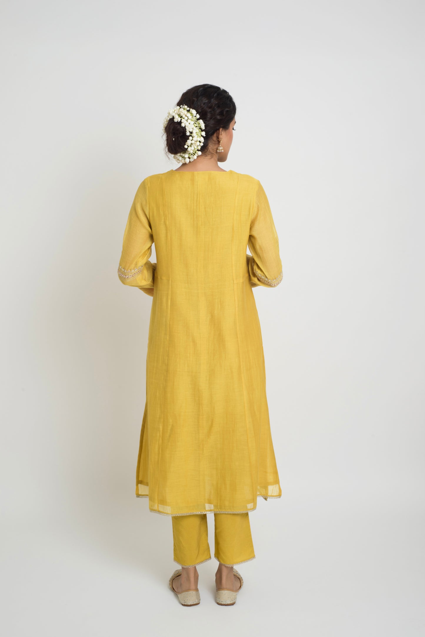 Shireen Kurta Pant Set - Yellow
