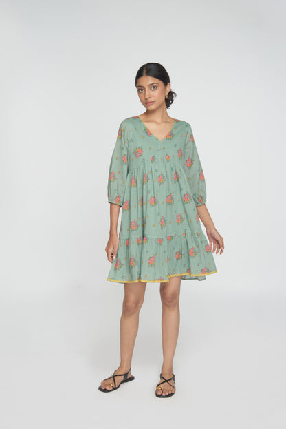 Wildflower Dress - Light Teal
