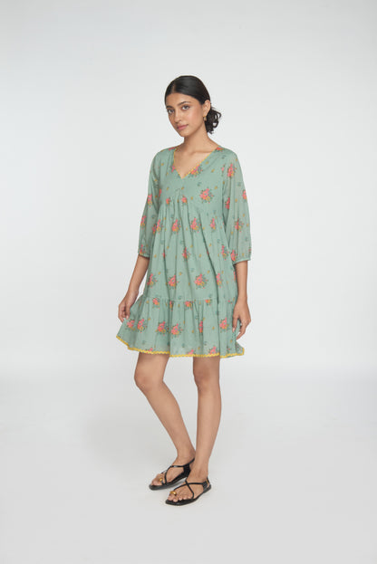 Wildflower Dress - Light Teal