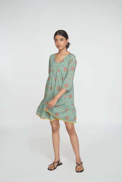 Wildflower Dress - Light Teal