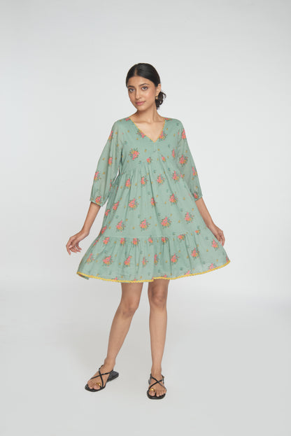 Wildflower Dress - Light Teal