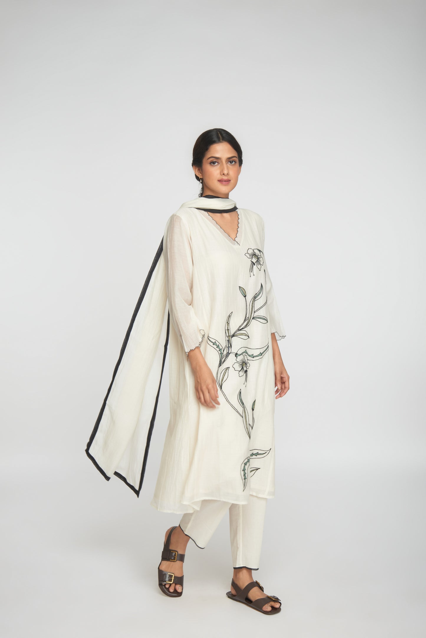 Inara Kurta Set - White