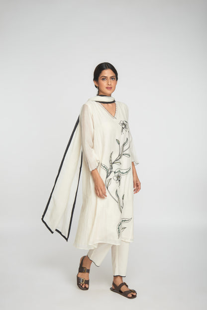 Inara Kurta Set - White