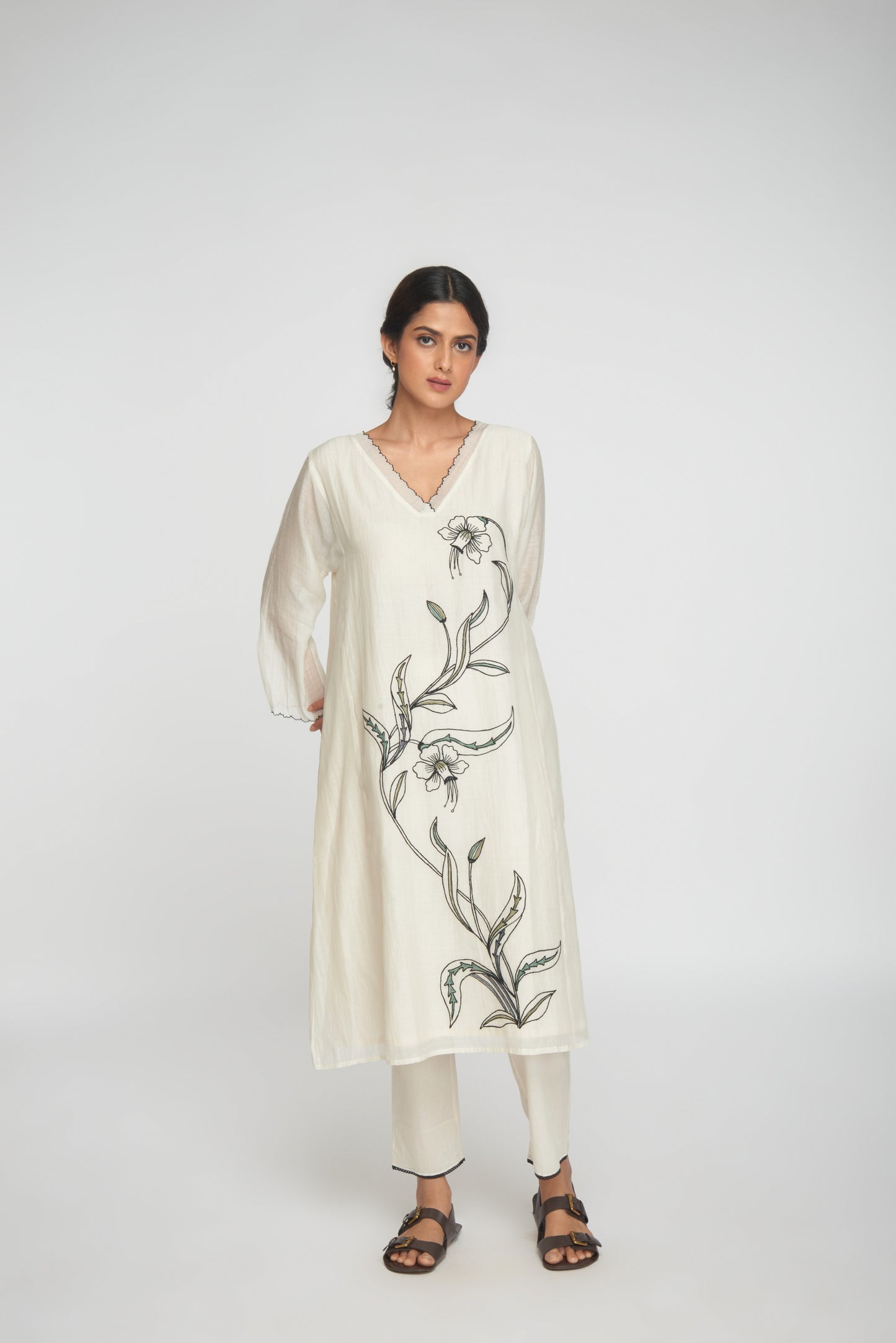 Inara Kurta Set - White