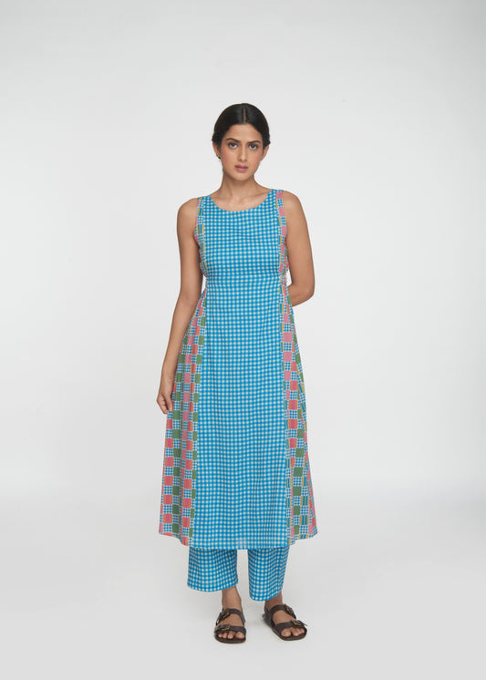 Kinara Tunic Set - Blue