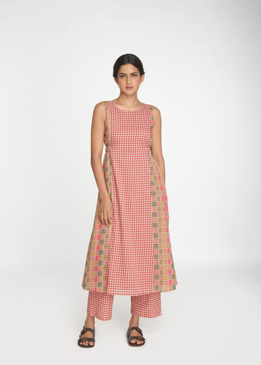 Kinara Tunic Set - Red