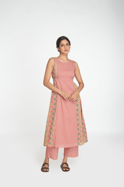 Kinara Tunic Set - Red