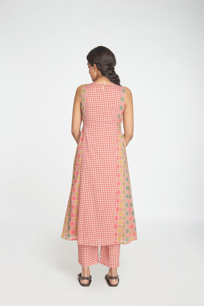 Kinara Tunic Set - Red