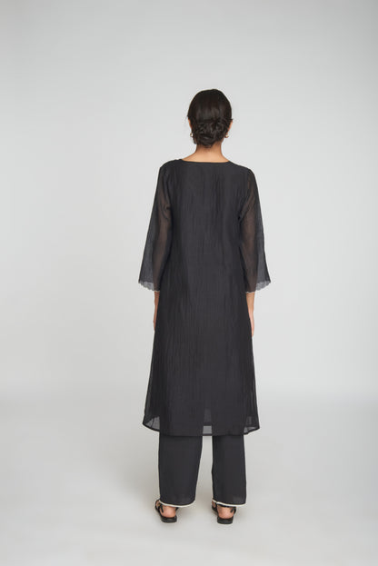 Inara Kurta Set - Black