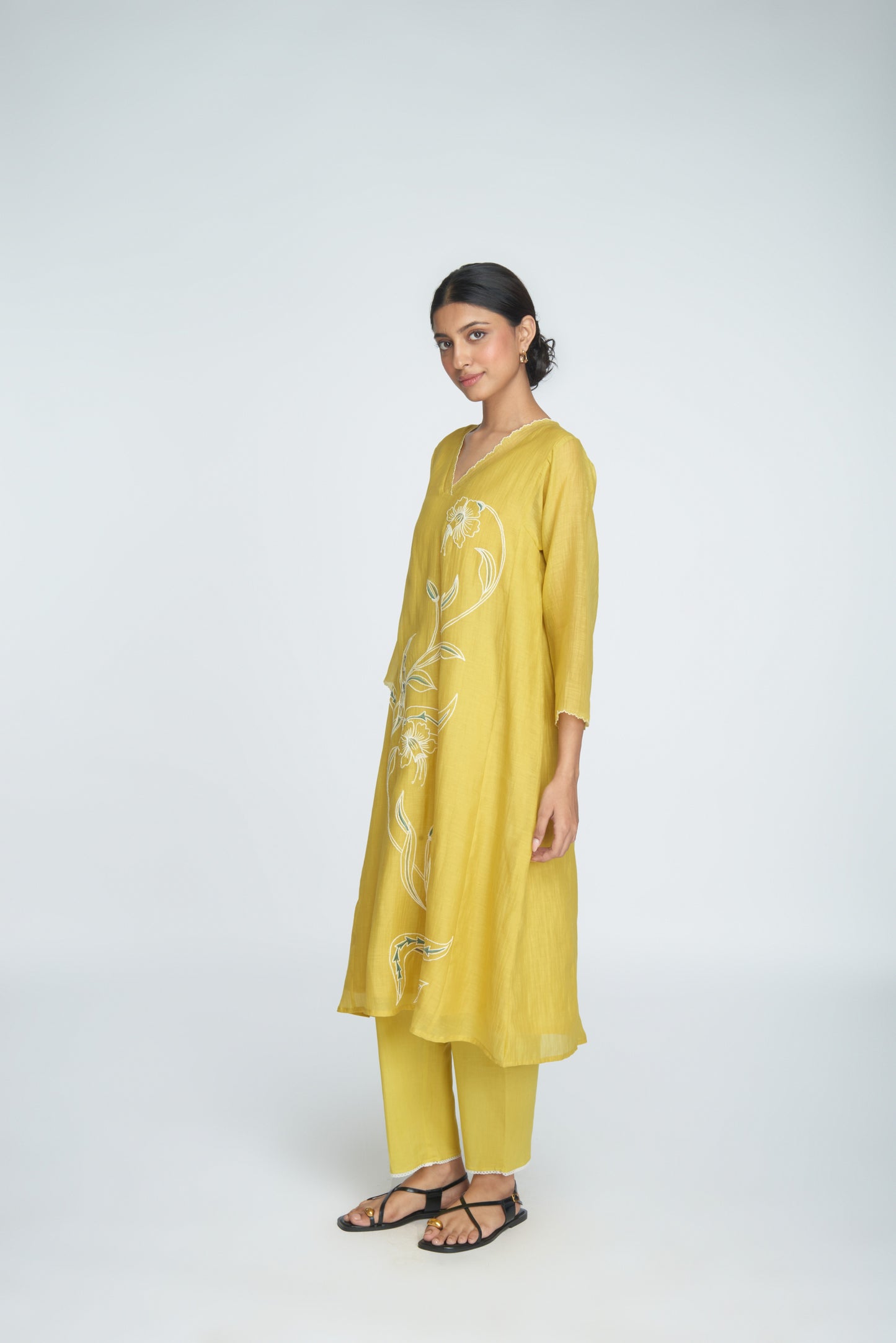 Inara Kurta Set - Yellow