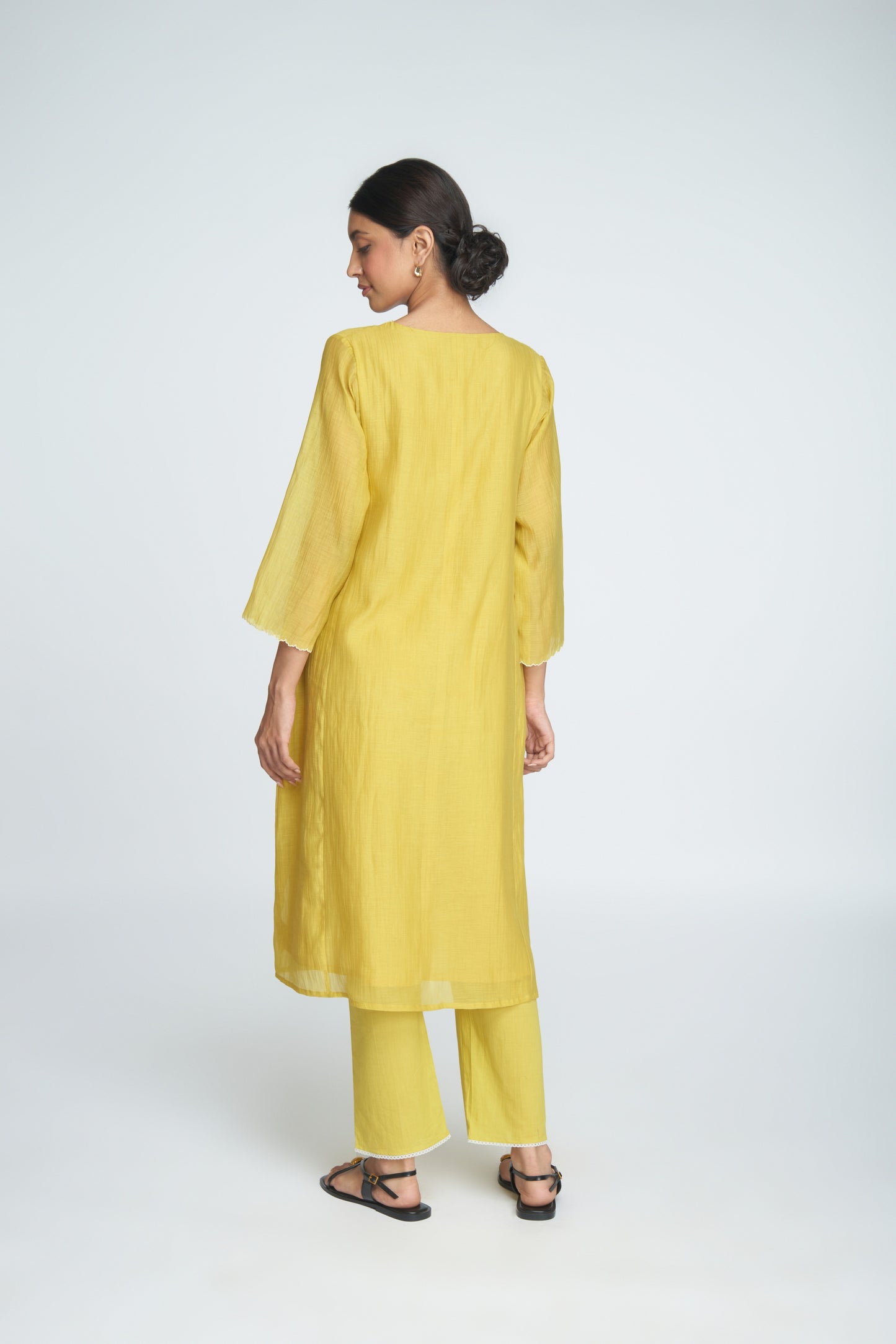 Inara Kurta Set - Yellow