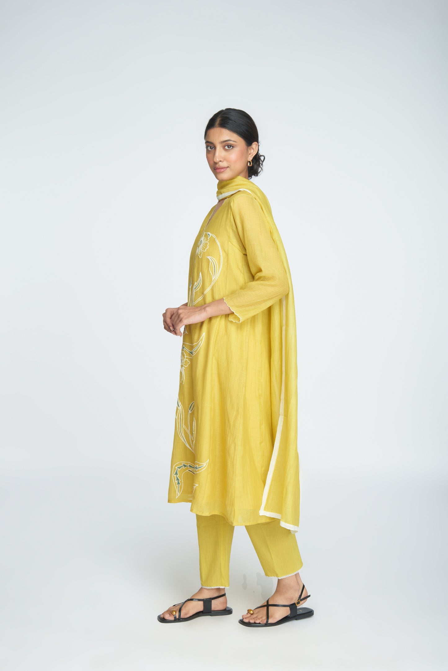 Inara Kurta Set - Yellow