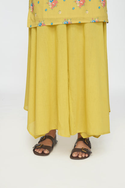 Saanj Kurta Set - Yellow