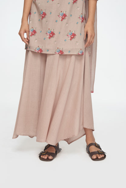 Saanj Kurta Set - Beige