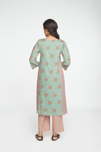 Raahat Kurta Set - Light Teal