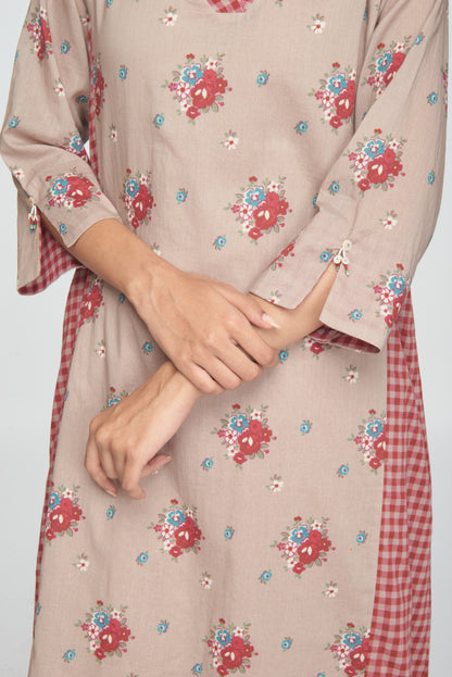 Raahat Kurta Set - Beige