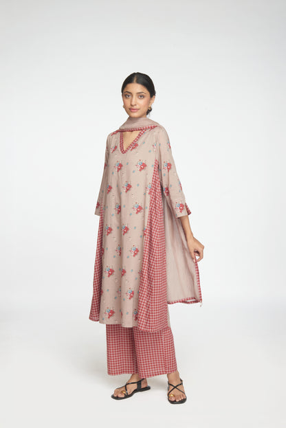 Raahat Kurta Set - Beige