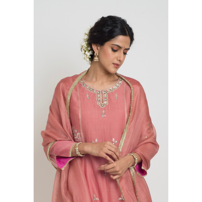Shireen Kurta Pant Set - Pink