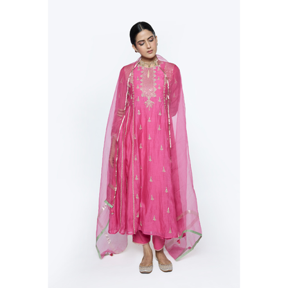 Diya Kurta set - Pink