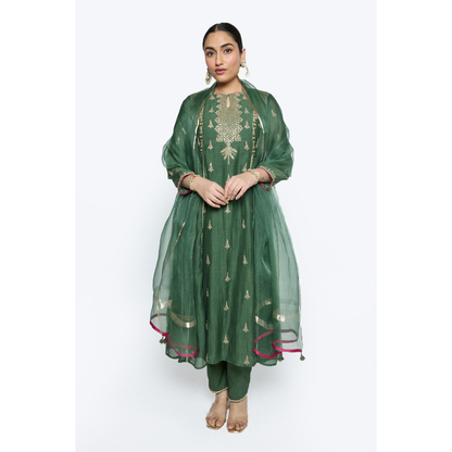 Diya Kurta set - Green