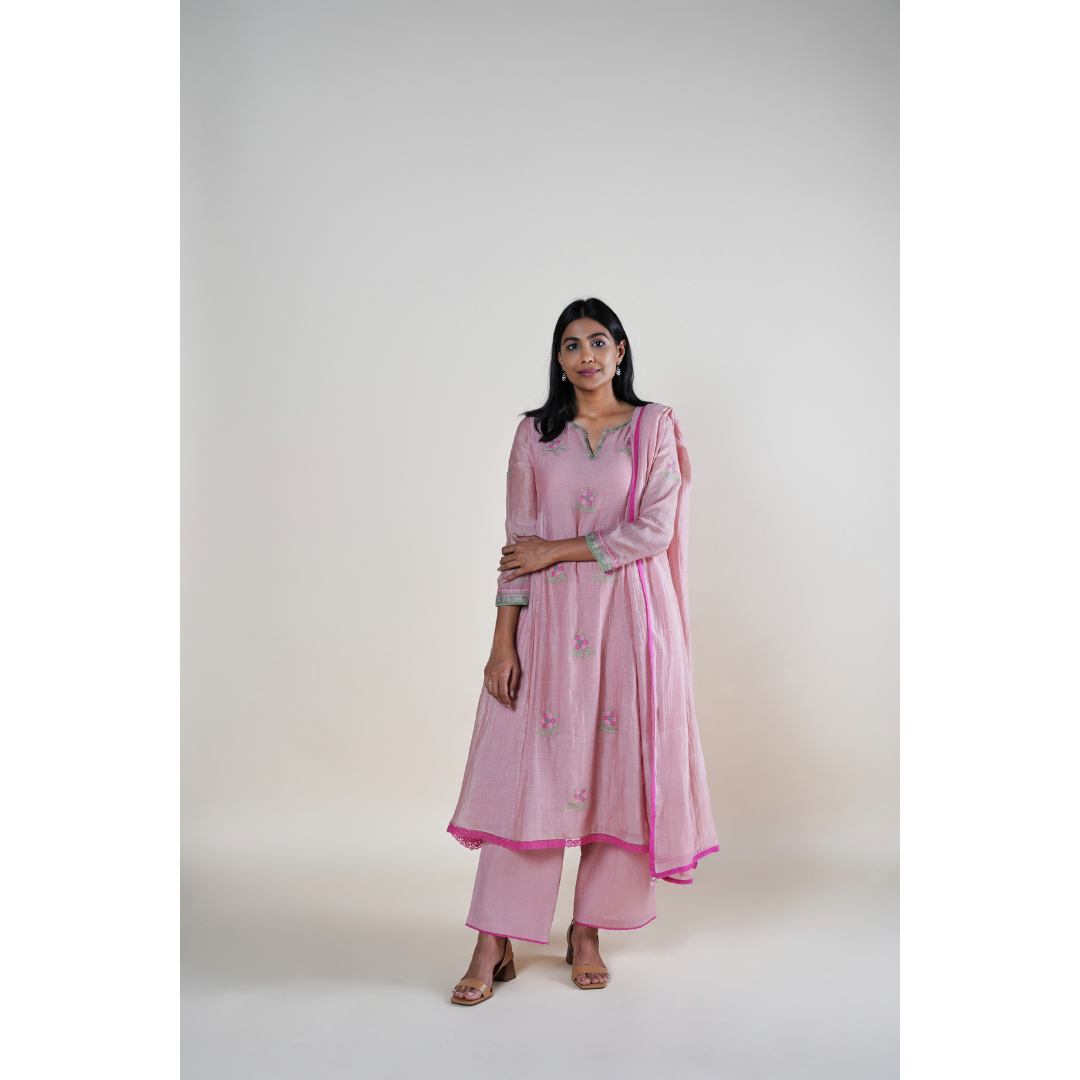 Naaz Kurta Set - Mauve