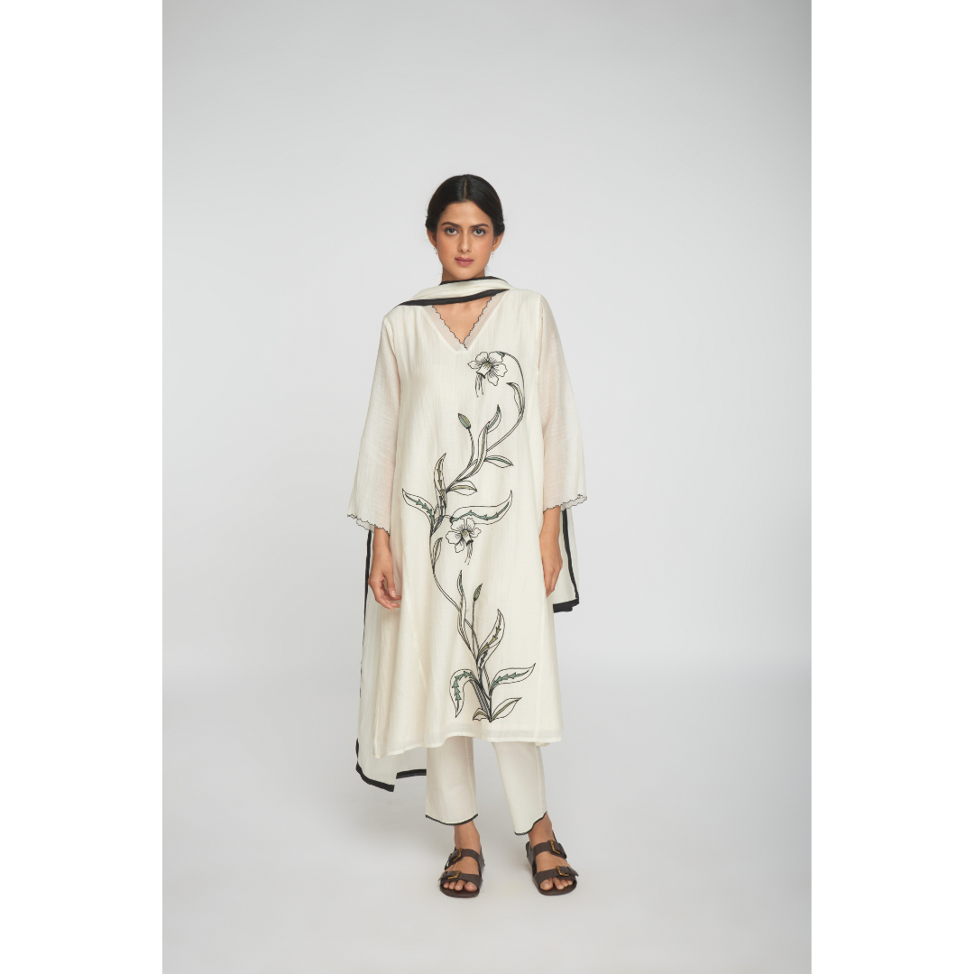 Inara Kurta Set - White
