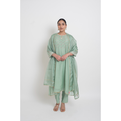 Aarohi Kurta Set - Light Teal
