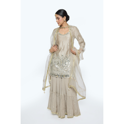 Ira Kurta Set - Greige