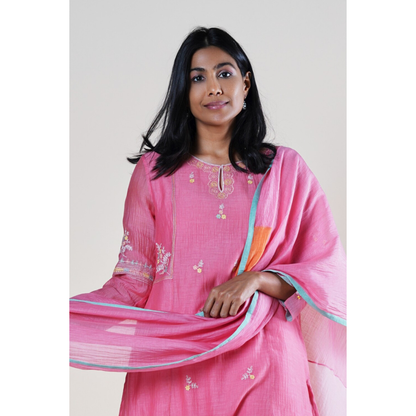 Ruhiya Kurta Set - Pink