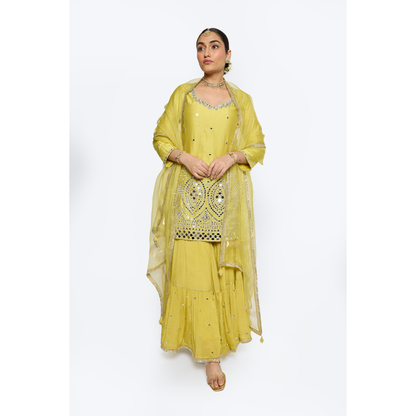 Ira Kurta Set - Yellow