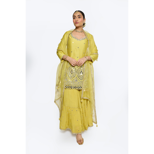 Ira Kurta Set - Yellow