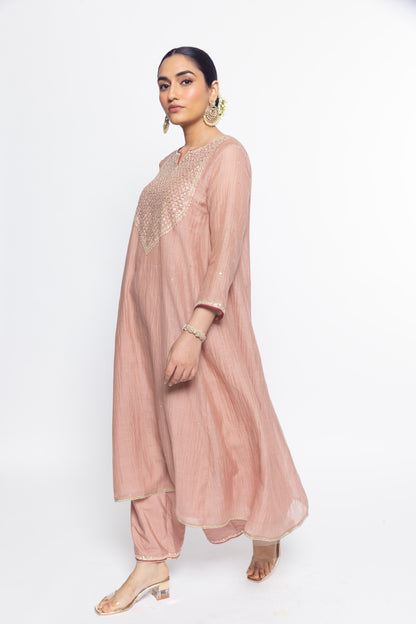 Tara Kurta Set - Tea Rose