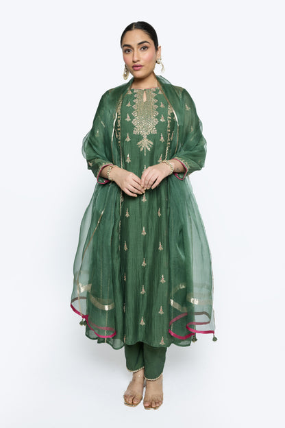 Diya Kurta set - Green