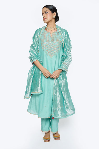 Tara Kurta Set - Sky Blue