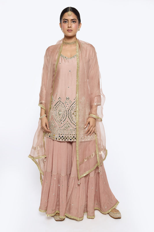 Ira Kurta Set - Tea Rose